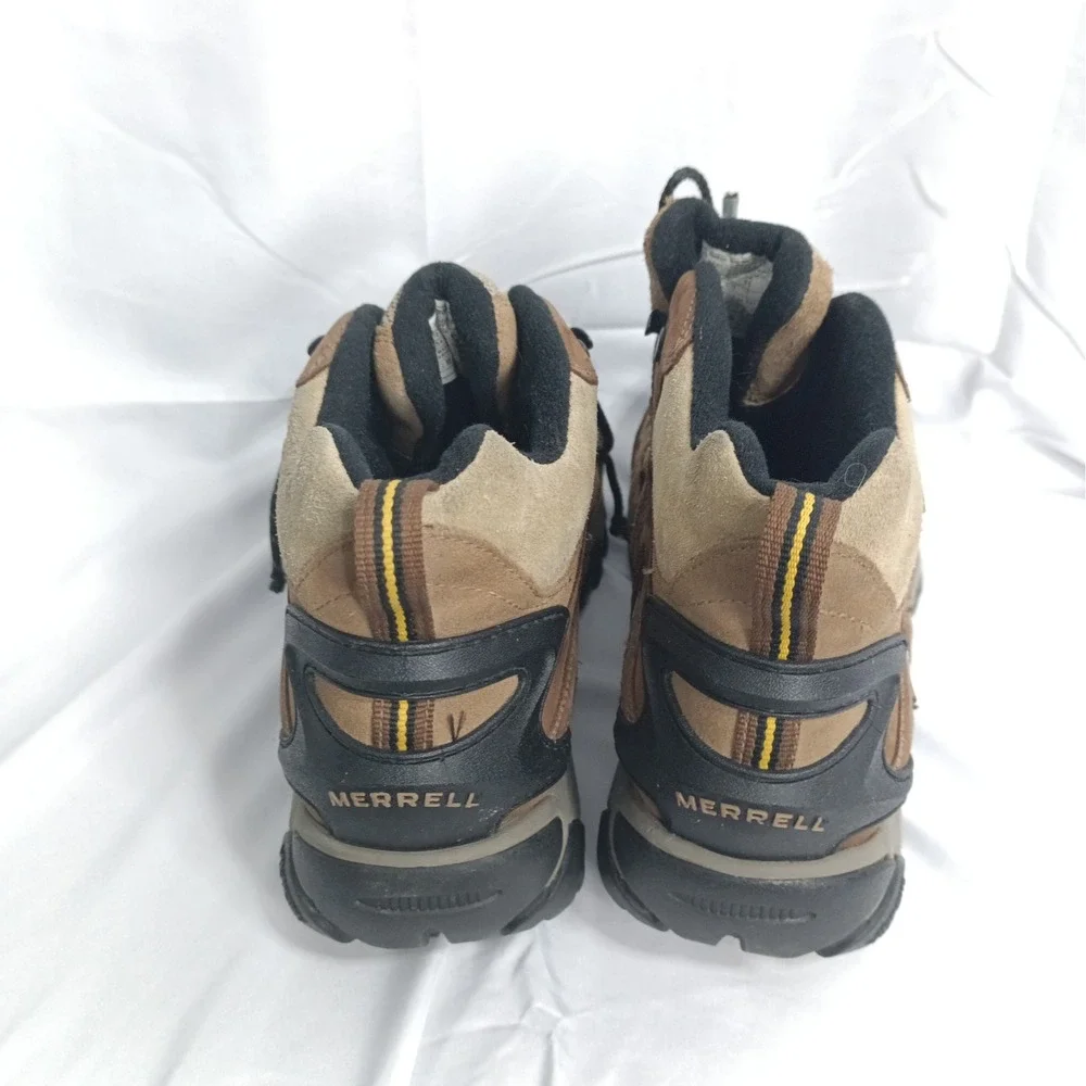 Merrell Kinetic Mid Waterproof Birch Mens Hiking Boots Brown J88083 Size 11.5 s3